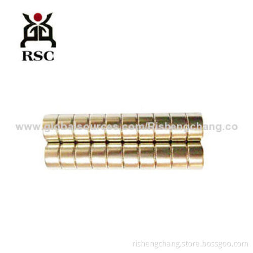 NdFeB round magnet, strong magnetism, used in loudspeaker and mobile phone